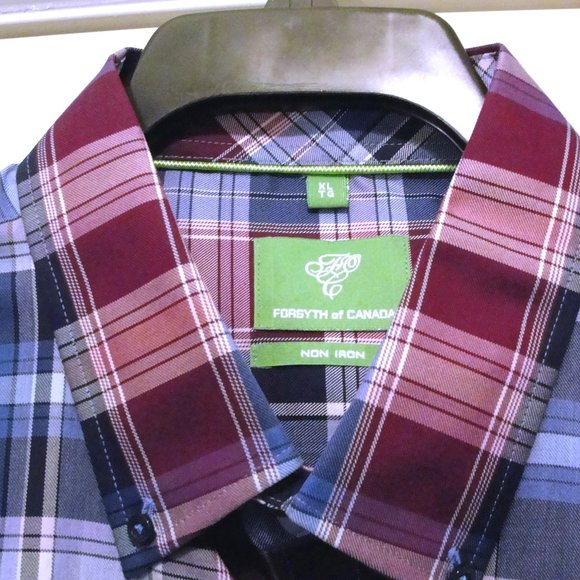 Forsyth of Canada Other - Forsyth of Canada LS XL Non-Iron Purple Blue NEW.